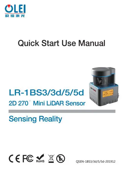 OLE 2D 270°Mini LiDAR Sensor User Guide