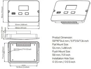 FIG 19 Product Dimensions