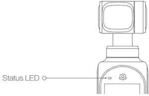 FIMI PALM 2 4K Action Gimbal Camera - Status LED