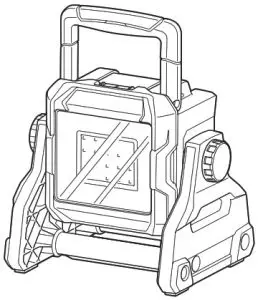 makita ML003G 1100LM 40V Max XGT Cordless LED Worklight