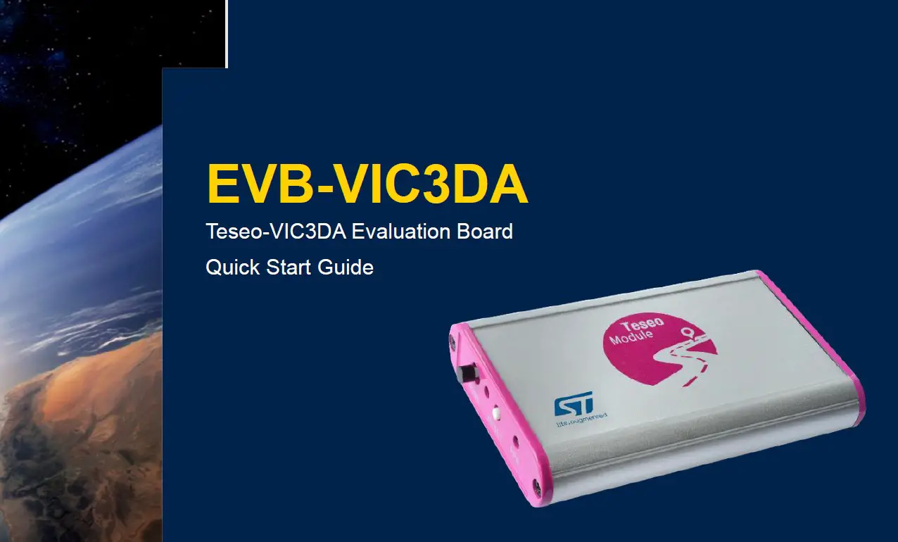 Teseo Evb-vic3da Evaluation Board User Guide