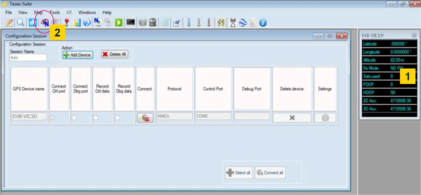Teseo-Suite - device working