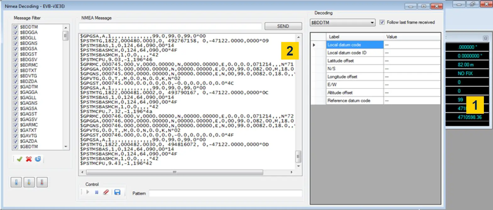 Teseo-Suite - inspect device