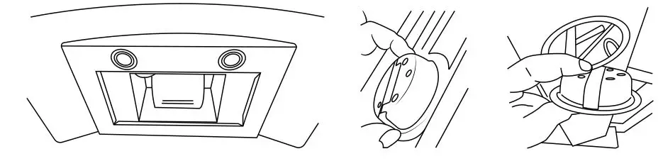 Midea 330461 330491 Glass Canopy Rangehood 60cm - Remove the grease filter and carefully remove the 4 screws from each side on the opening