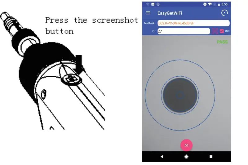DIMENSION Fiber Endface Microscope EasyGet WiFi - WiFi default1