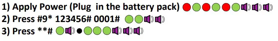 SDC E76 Series Standalone Electronic Lockset Installation Guide - To Initialize Lock