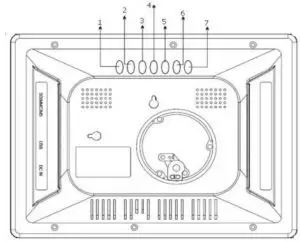 KODAK RDPF 802W Digital Photo Frame - Rear Panel