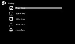 KODAK RDPF 802W Digital Photo Frame - Setting
