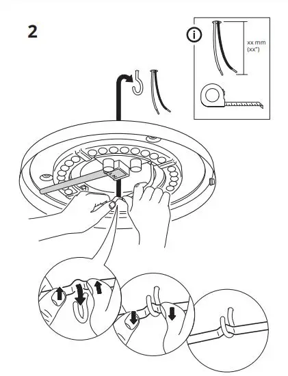 IKEA NAVLINGE 29cm LED Ceiling Lamp fig3