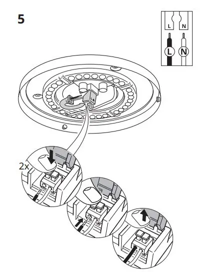 IKEA NAVLINGE 29cm LED Ceiling Lamp fig6
