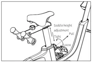 YESOUL YS003 Smart Cycling Bike - Saddle Height