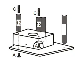 anko 43072910 Cat Tower XL- Step 2
