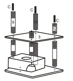 anko 43072910 Cat Tower XL- Step 3
