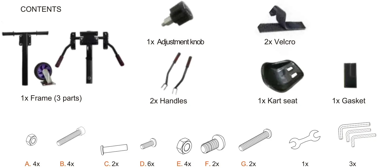 RCB Go Karts for Hoverboard Hover Kart for Self Balancing Scooter - box