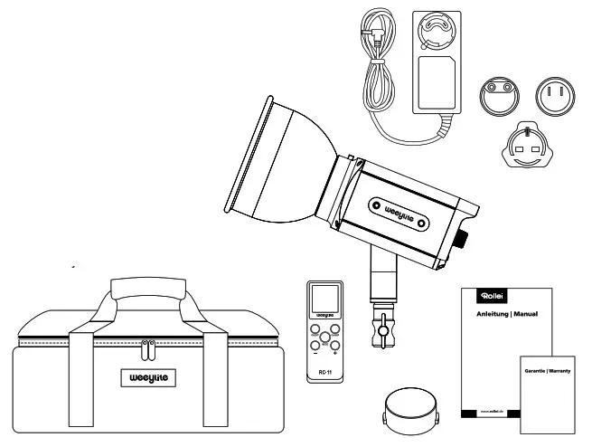 weeylite ninja 200 Professional Continuous LED Light- Box