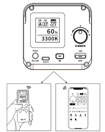 weeylite ninja 200 Professional Continuous LED Light- Remote Control 2