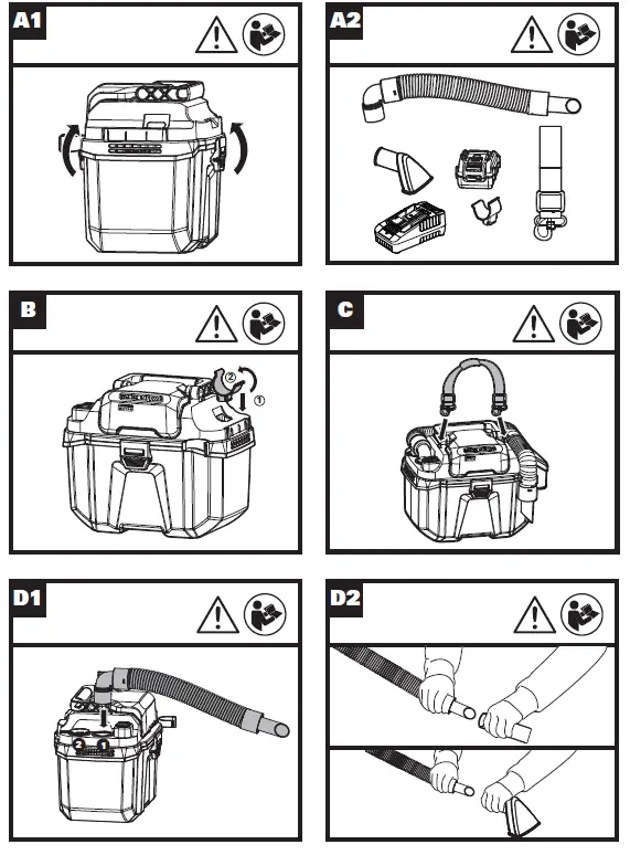 WORX WX031L WX031L.X Dry Vacuum Cleaner FIG 3