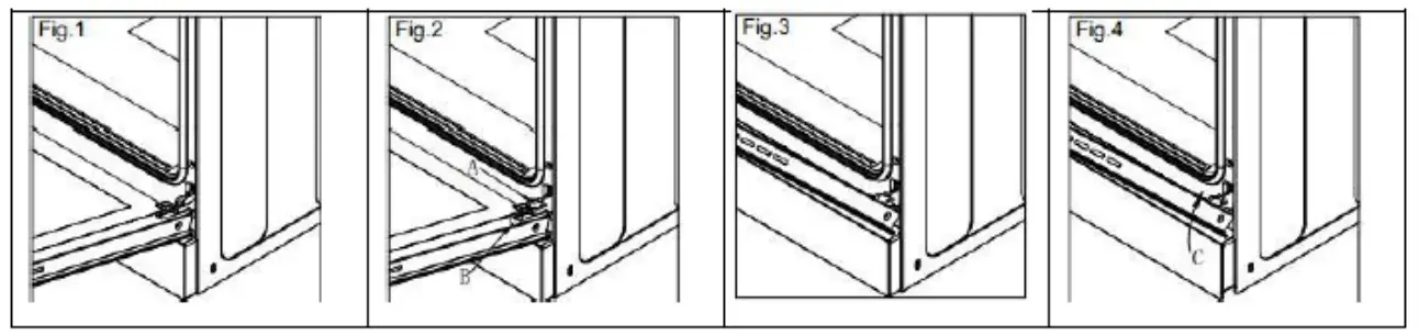 Euromaid EFS54FC SGB 54cm Freestanding Gas Cooker - Oven Door