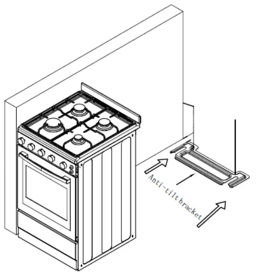 Euromaid EFS54FC SGB 54cm Freestanding Gas Cooker - plate