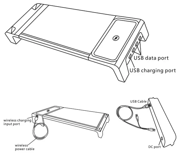 packard bell LYDSG38 Smart Monitor Stand - Location of Controls