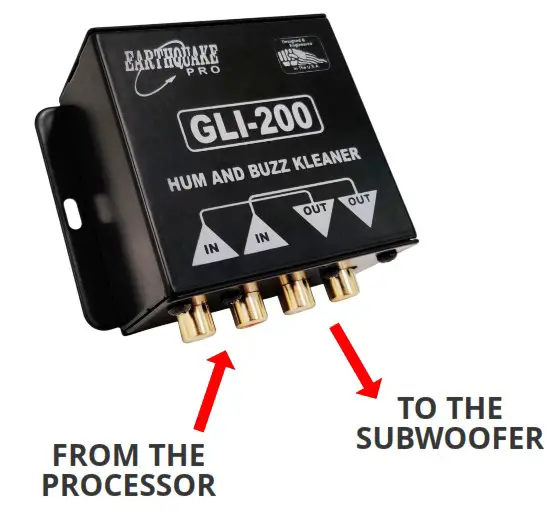 EARTHQUAKE GLI 200 Ground Loop Isolator - Step 4
