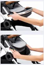 babybee DUO2 Double Two Seat Set - Adjusting the footrest