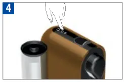 Nespresso Breville BEC300 Activate the machine by pushing