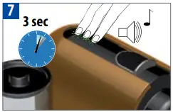 Nespresso Breville BEC300 Push all the 3 controls