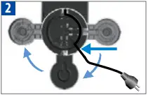 Nespresso Breville BEC300 User Manual Insert the remaining cable