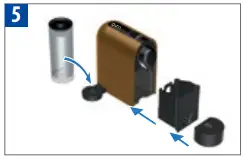 Nespresso Breville BEC300 User Manual Place the water tank on its arm