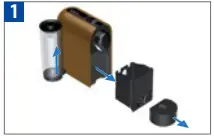 Nespresso Breville BEC300 User Manual Remove the water tank