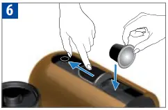 Nespresso Breville BEC300 User Manual Completely open the slider