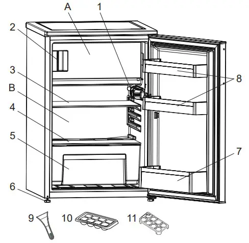 ventura GN130FW Fridge - Parts