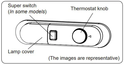 ventura GN130FW Fridge - thermostat