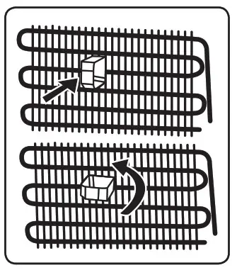 ventura GN130FW Fridge - vanes