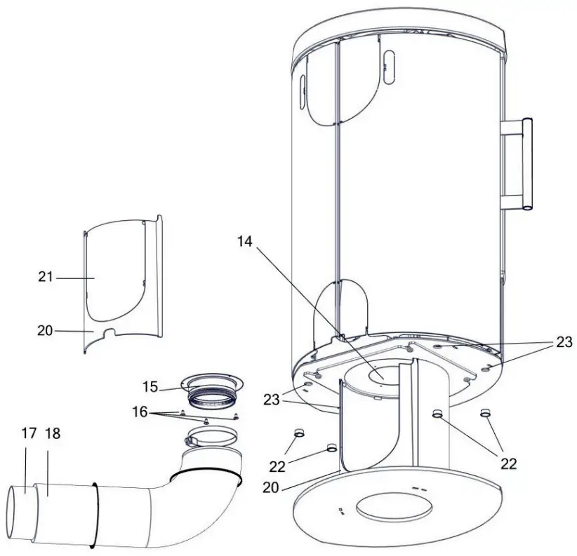 Hwam 3110 Wood Stove Continental Fireplace - Overview C