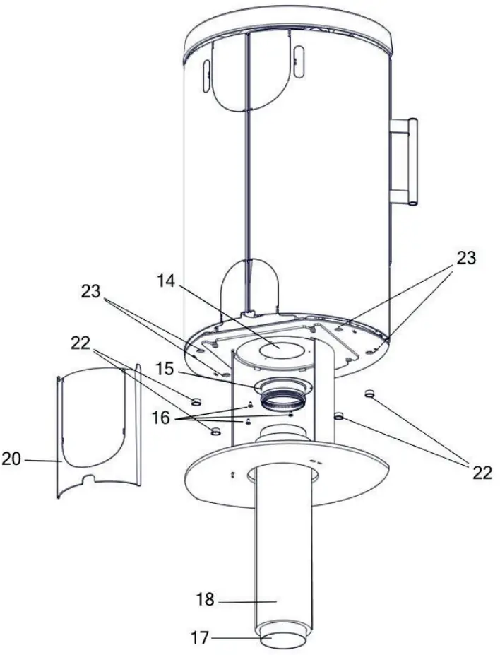 Hwam 3110 Wood Stove Continental Fireplace - Overview D