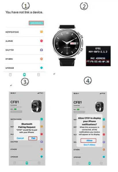 LEMONDA- CF81 -Waterproof- Smart -Watch- fig 3