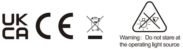 ukca, ce, disposal, warning icon