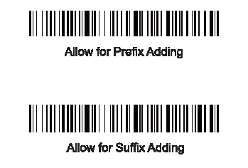 Set Prefix and Suffix