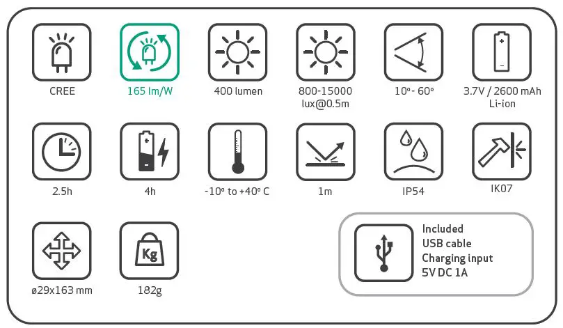 SCANGRIP-T-483559-Torch-Lite-400-Powerful-Rechargeable-LED-Flashlight-1