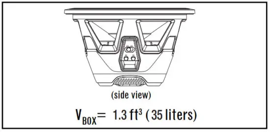 JBL STADIUM 122SSI 12 Inch (300mm) High Performance Car Audio Subwoofer - BOX VOLUME 3
