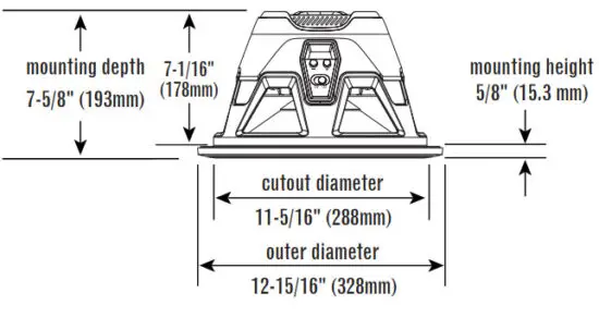 JBL STADIUM 122SSI 12 Inch (300mm) High Performance Car Audio Subwoofer - SPECIFICATIONS 3