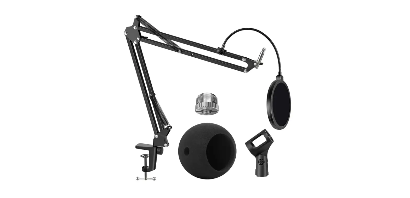 Innogear Adjustable Mic Stand For Blue Snowball And Blue Snowball Ice Suspension Boom Scissor Arm Stand With Microphone-complete Features/instruction Guide