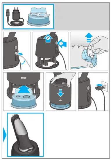 BRAUN 5434 Electric Razor for Men Flex Head Foil Shaver - Fig 2