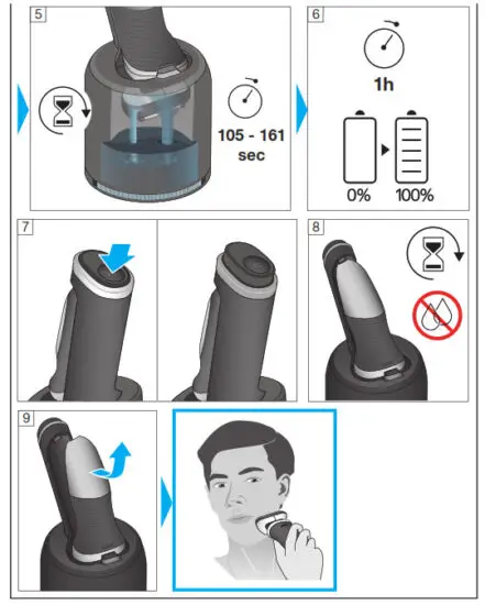 BRAUN 5434 Electric Razor for Men Flex Head Foil Shaver - Fig 4