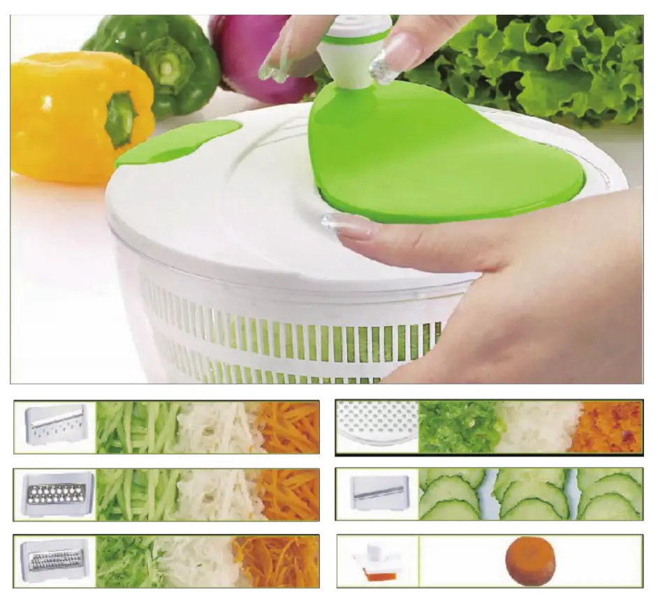 Kogan 9-in-1 Salad Spinner And Slicer Owner's Manual Kogan 9-in-1 Salad Spinner And Slicer Owner's Manual