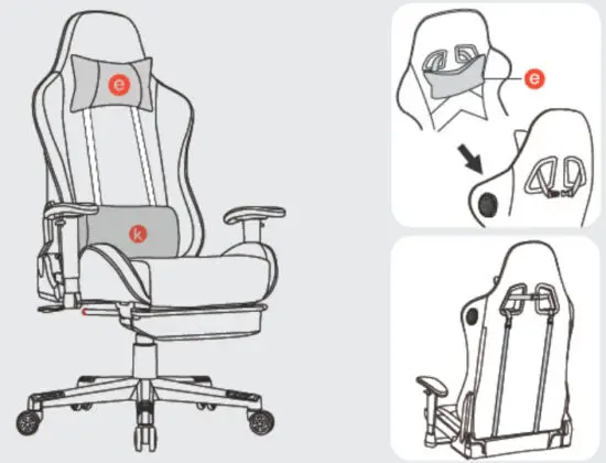 GTRACING GT890MF Gaming Chair with Speakers - figure 11