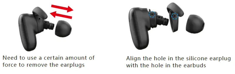 Replace Silicone Earplug