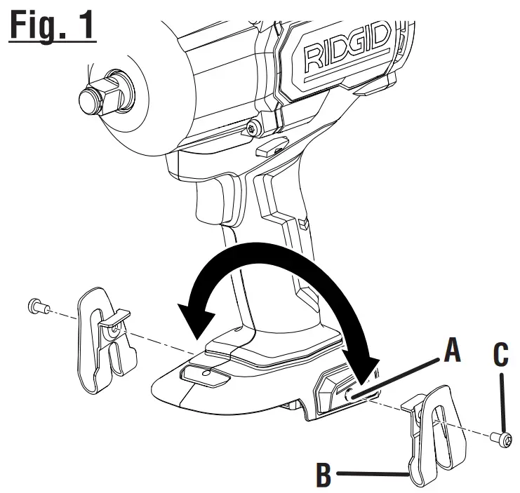 RIDGID R86212 18V Brushless Impact Wrench - fig 1